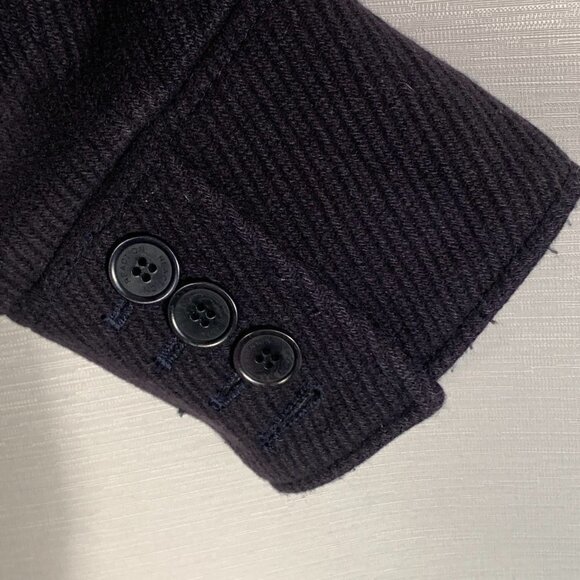 Kenneth Cole R Reaction Jacket Womens 6 Wool Cashmere Blend Lined Navy Blue - Picture 7 of 11